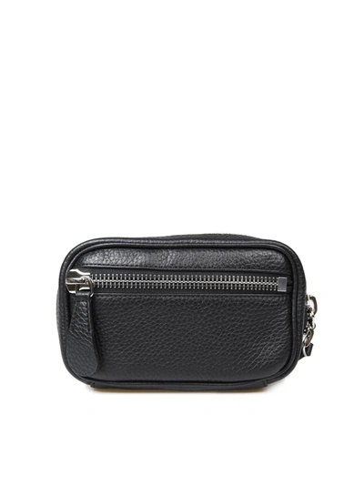Maison Margiela Leather Belt Bag In Black