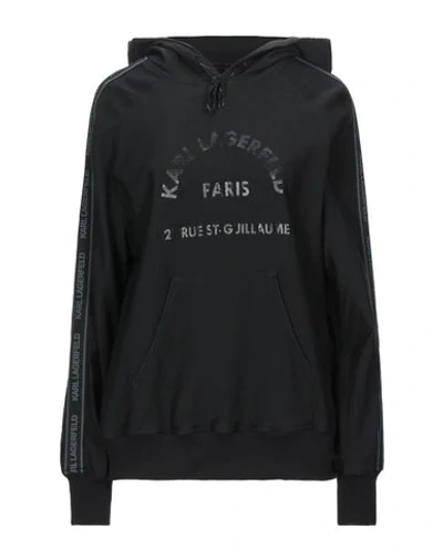 Karl Lagerfeld Rue St. Guillaume Luxury Sweatshirt In Black