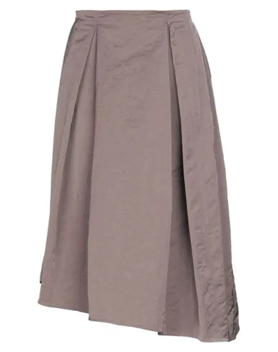 Fabiana Filippi Midi Skirts In Dove Grey
