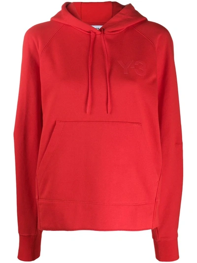 Y-3 Women's Classic Chest Logo Hoodie In Red