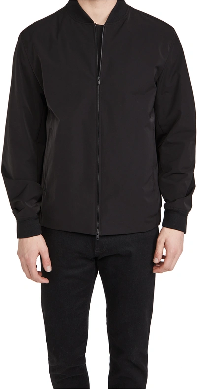 Theory Amir Reversible Bomber Jacket In Black