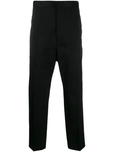 Jil Sander Cropped Trousers In Black