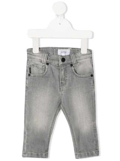 Givenchy Babies' Slim-fit Stonewashed Jeans In Grey