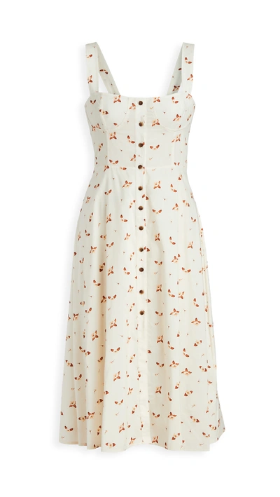 Weworewhat Harper Printed Button Front Dress In Flowers
