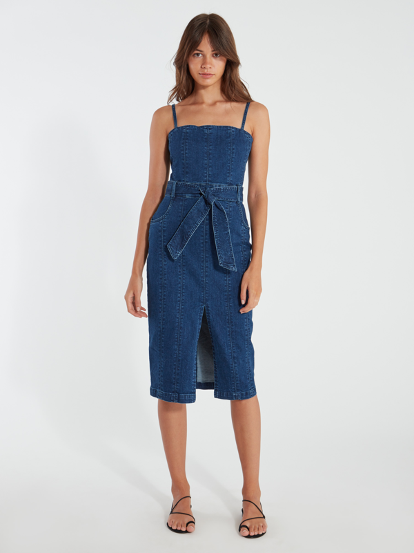 finders keepers denim dress