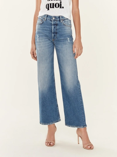 Boyish Jeans The Mikey Wide Leg Flare Jeans In Blue