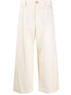 Vince Wide-leg Cropped Pants In Natural