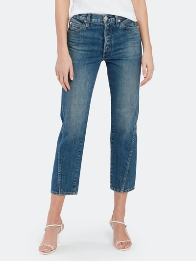 Amo Loverboy High Rise Twist Seam Jeans In Blue