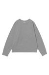 Richer Poorer Crewneck Fleece Sweatshirt - L - Also In: Xl, M, Xs, S In Light Heather Grey