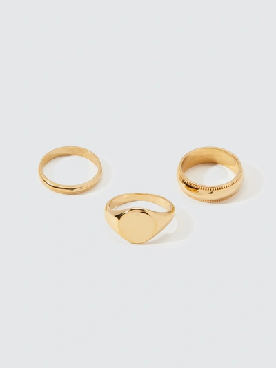 Lady Grey Signature Ring Set In Gold