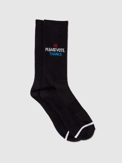 N/a Socks N/a Please Vote Sock In Black