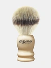 C.o. Bigelow Synthetic Silver Tip Fibre Shave Brush In White