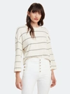 Atm Anthony Thomas Melillo Plaited Jersey Stripe Sweatshirt - Xs - Also In: L, S, M In White