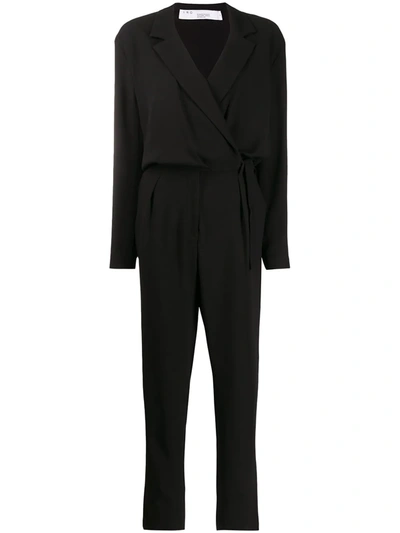 Iro Wrap-style Top Jumpsuit In Black