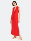 Bldwn Brock Sleeveless Midi Dress - S - Also In: Xl, L, Xs, M In Red