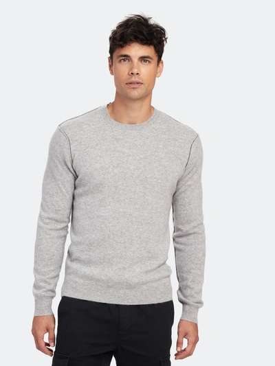 Naadam Contrast Seam Crewneck Pullover Sweater - S - Also In: Xl, L In Grey