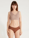 Calvin Klein Underwear Invisible Lightly Lined V-neck Bralette - Xl - Also In: Xs, L In Grey