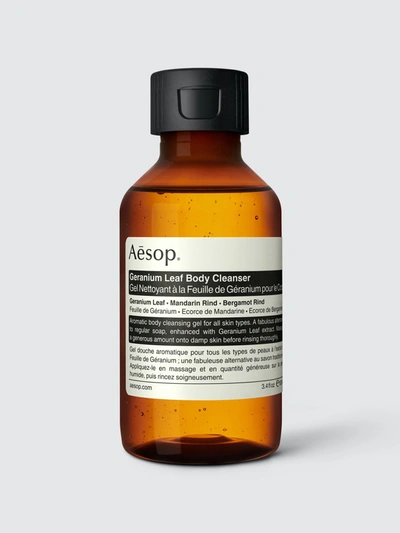 Aesop Geranium Leaf Body Cleanser 100ml In White