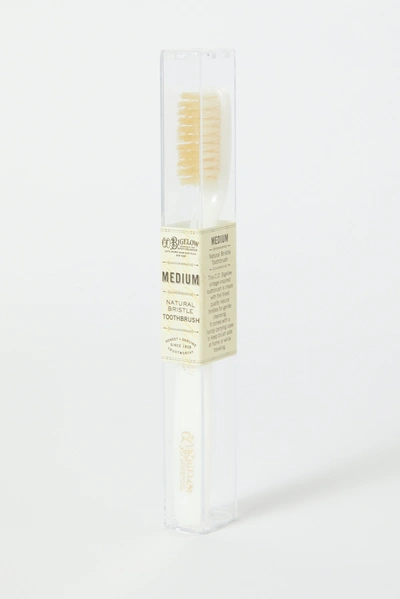 C.o. Bigelow Natural Medium Bristle Toothbrush In White