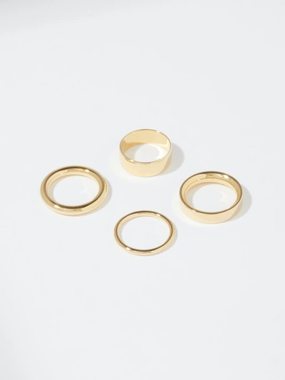 Lady Grey Essential Ring Set In Gold