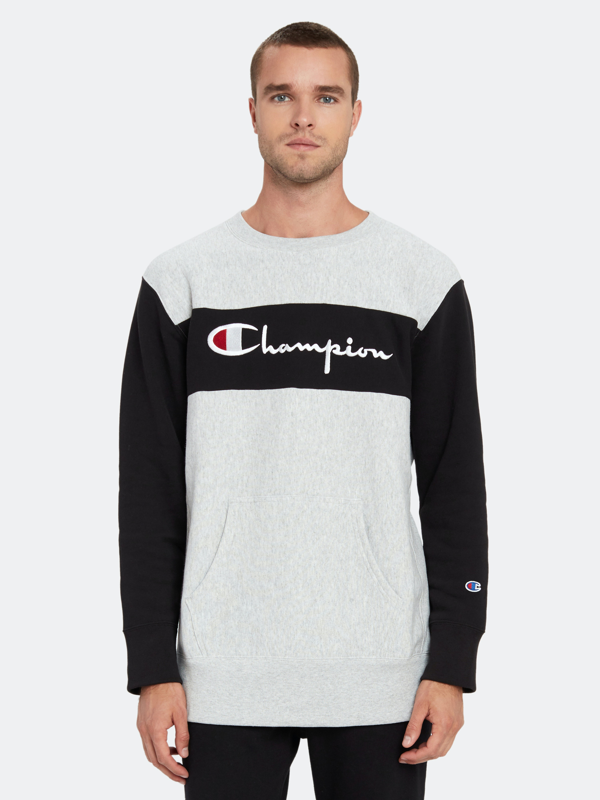 Champion Color Block Crewneck Sweatshirt - L - Also In: S, M, Xl, Xxl ...