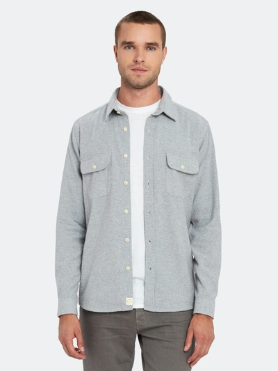 Far Afield Workwear Long Sleeve Button Down Shirt In Grey
