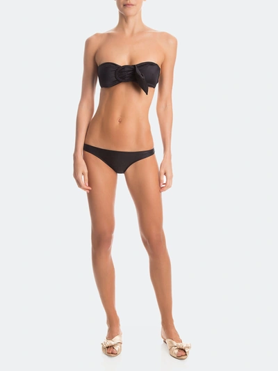 Adriana Degreas Solid Strapless Buckle Bikini - M - Also In: L In Black