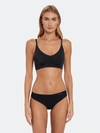 Calvin Klein Underwear Invisible Lightly Lined Triangle Bralette In Black