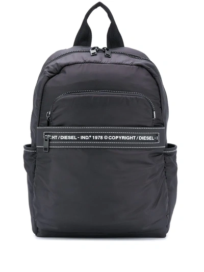 Diesel Nucife Logo Backpack In Black