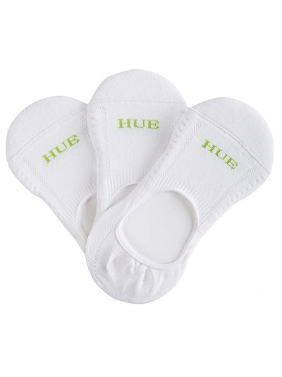 Hue Air Cushion Hidden Shoe Liners 3-pack In White