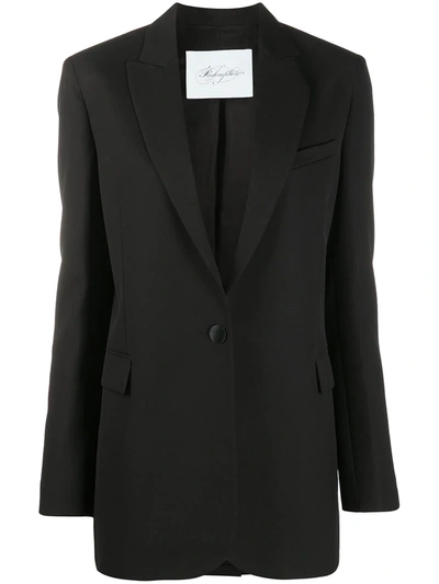 Redemption Straight-fit Blazer In Black