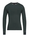 Peuterey Marlon Round-necked Pullover Green Wool Man In Dark Green