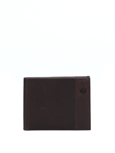 Piquadro Leather Wallet Dark Brown Leather Man