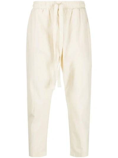 Alchemy Mid-rise Cropped Trousers In Neutrals