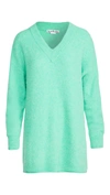 Acne Studios Keandra Fluffy Alpaca Sweater In Bright Green
