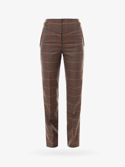 Burberry Madras Trouser In Brown