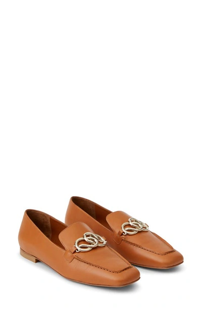 Lafayette 148 Leather Liv Infinity Loafer-copper