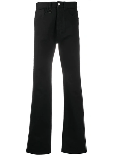 Random Identities High-waisted Bootcut Jeans In Black