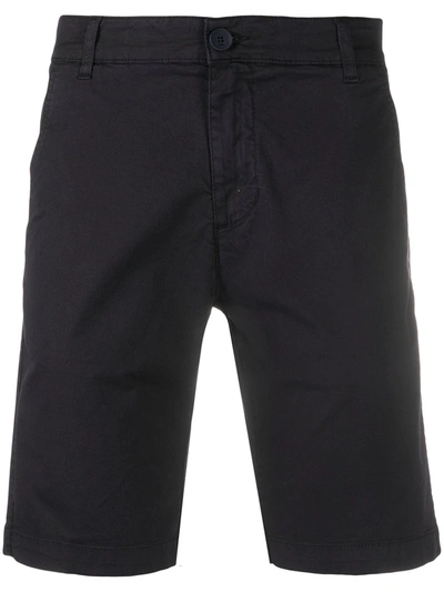 Karl Lagerfeld Straight-leg Bermuda Shorts In Blue