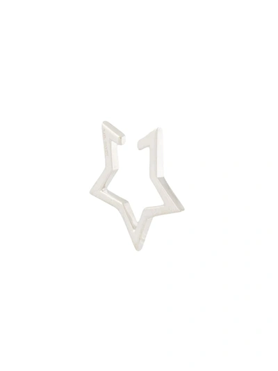 E.m. Star Ear Cuff In Silver