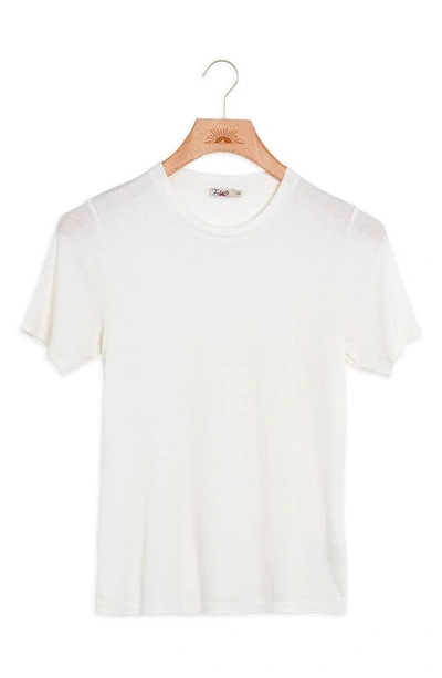 Faherty Didion Hemp & Organic Cotton T-shirt In Natural