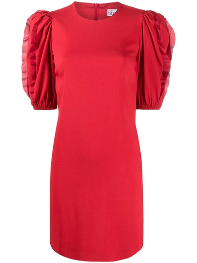 Red Valentino Cut-out Shift Dress In Red
