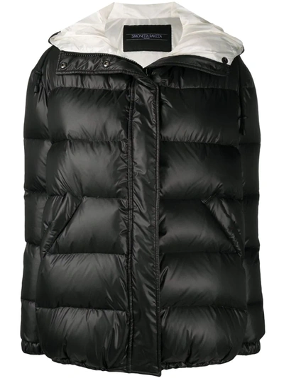 Simonetta Ravizza Zipped Padded Jacket In Black