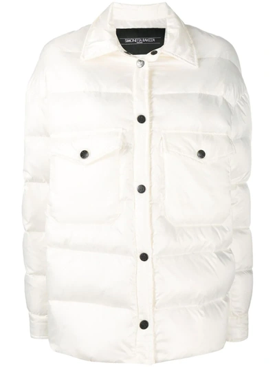 Simonetta Ravizza Padded Oversized Jacket In White