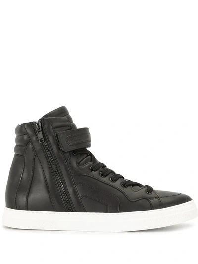 Pierre Hardy Hi-top Lace-up Trainers In Black