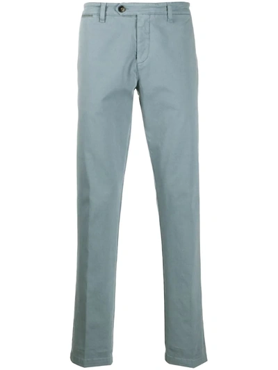 Eleventy Slim-fit Tailored Trousers In Blue