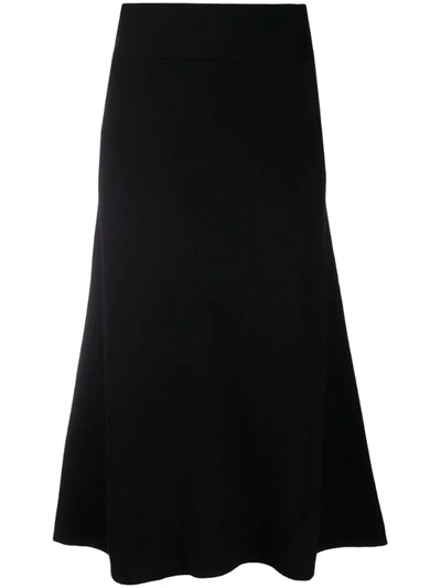 P.a.r.o.s.h Lyric Midi Skirt In Black