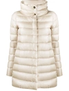 Herno Straight-fit Padded Coat In Neutrals