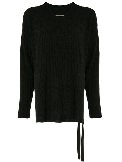 Uma Wang Ribbed Jumper In Black