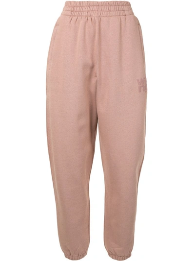 Alexander Wang T Tapered Track Pants In Pink